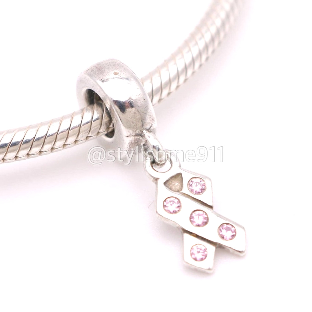 Authentic PANDORA Breast Cancer Awareness Ribbon Charm